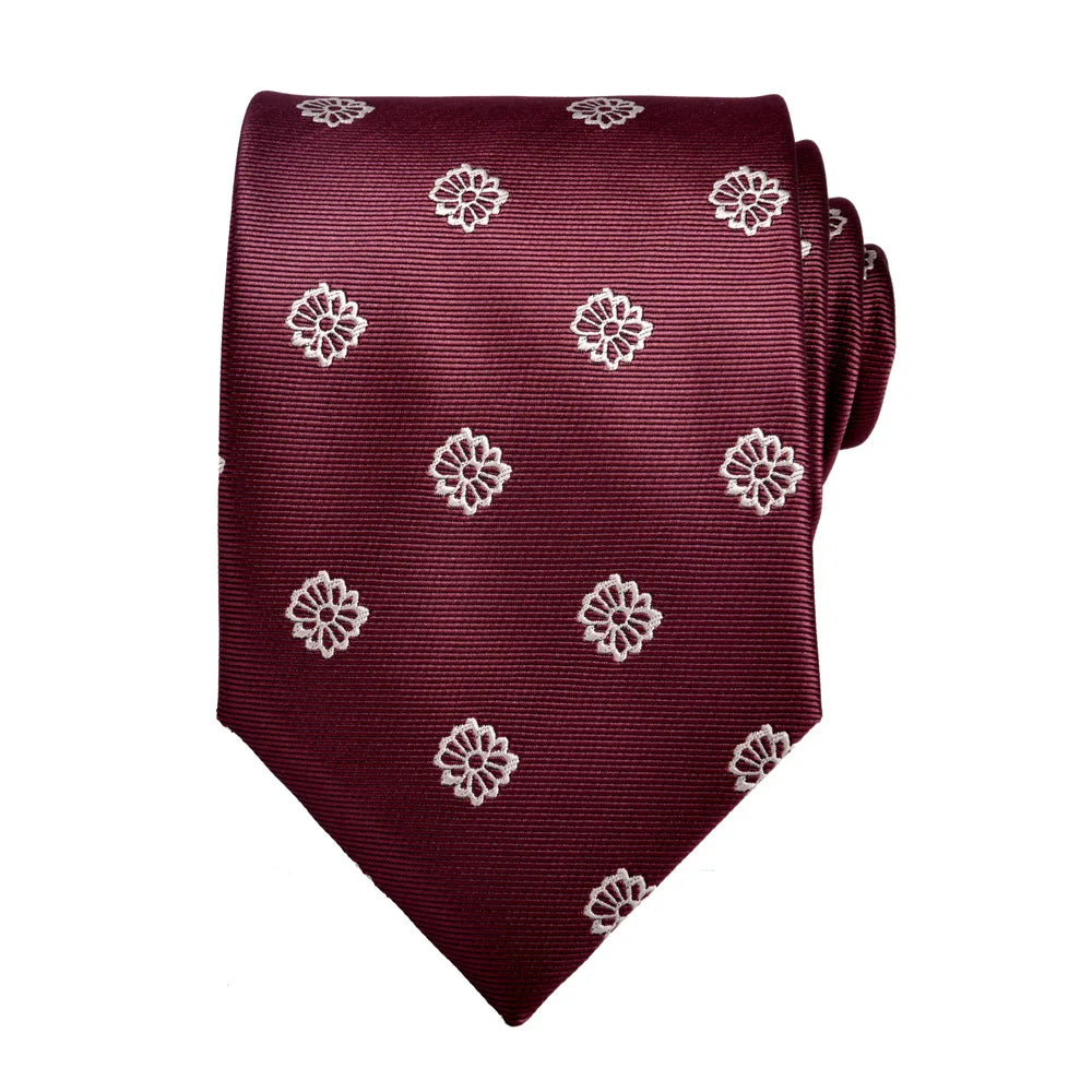 man tie set swine red 8cm Men's Formal tie and pocket square set 2-Piece Business Wedding burgundy ties for men and neckties man