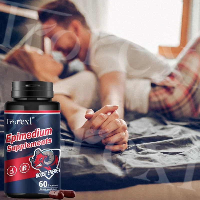 Herb Epimedium Capsules, Male Enhancing Supplement,Test Booster for Men Performance - Drive, Strength, Stamina Growth
