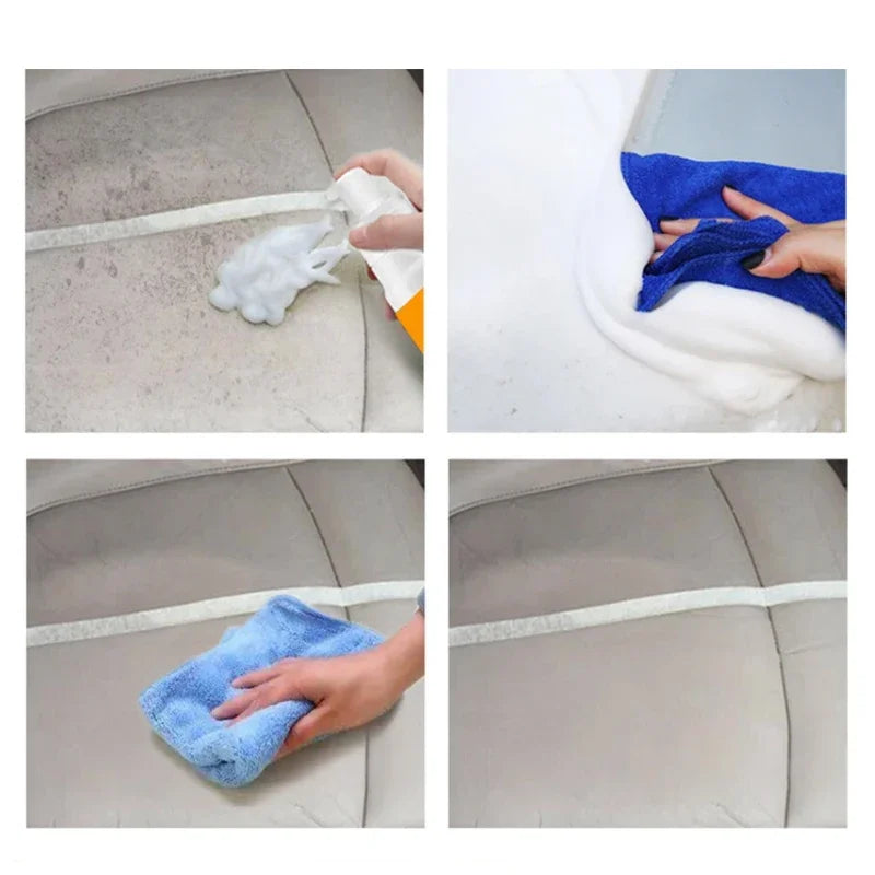 Multi-Purpose Foaming Cleaner Leather Cleaner Remover Spray Car Interior Household Stain Remover Car Cleaning Tools