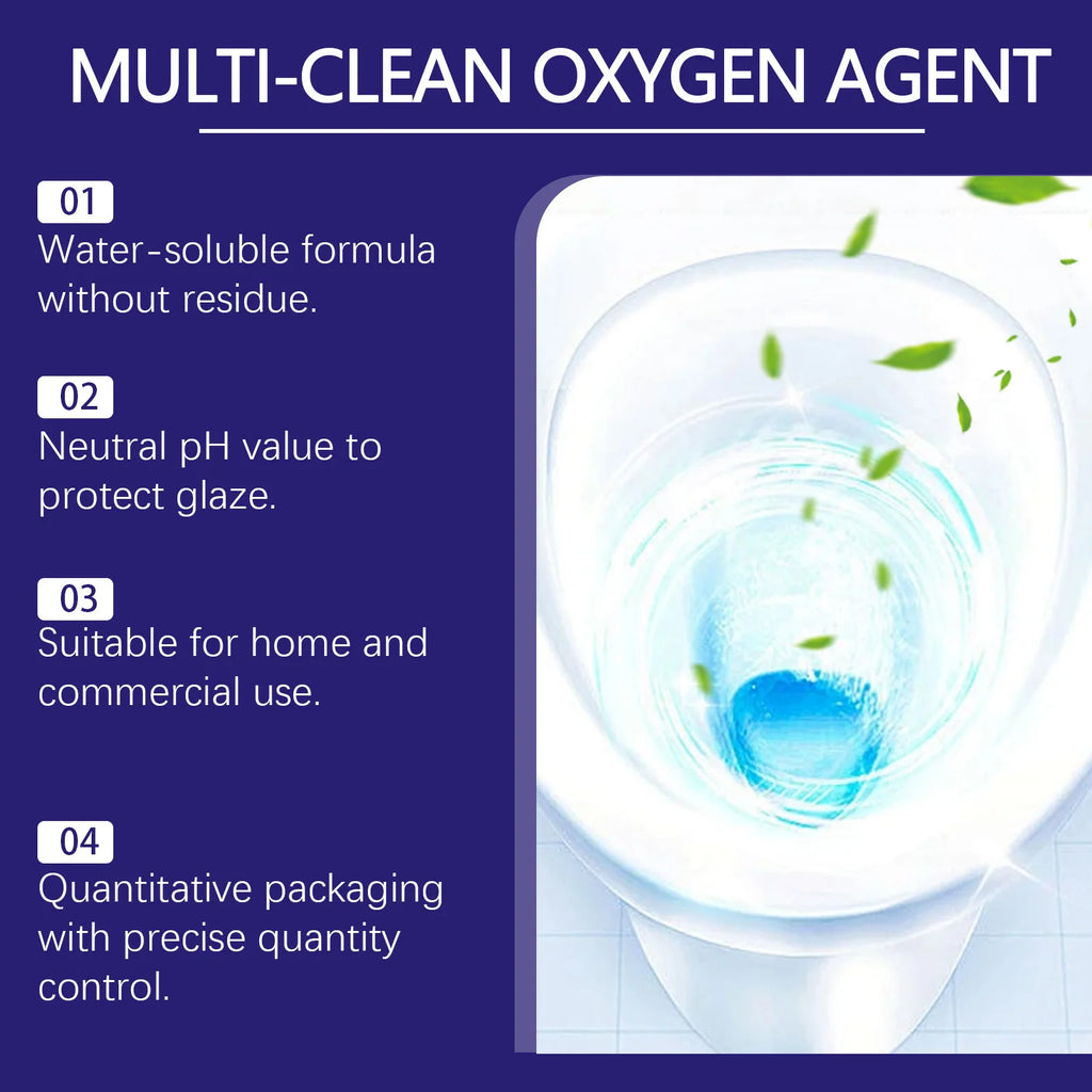 Bathroom Descaling Powder Toilet Deep Cleaner Limescale Remover Water Soluble Cleaning Agent Gentle Surface Polish Home Supplies