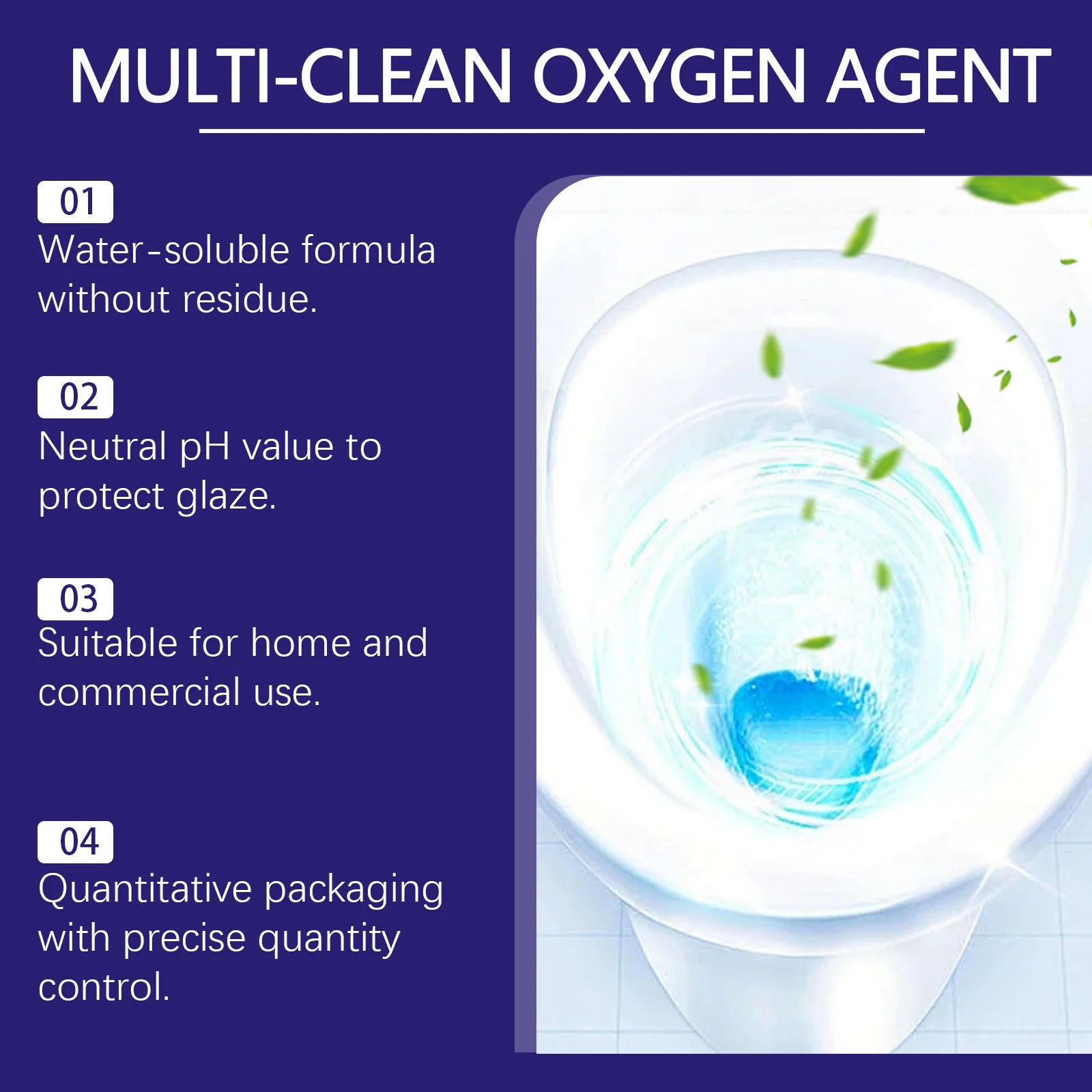 Bathroom Descaling Powder Toilet Deep Cleaner Limescale Remover Water Soluble Cleaning Agent Gentle Surface Polish Home Supplies