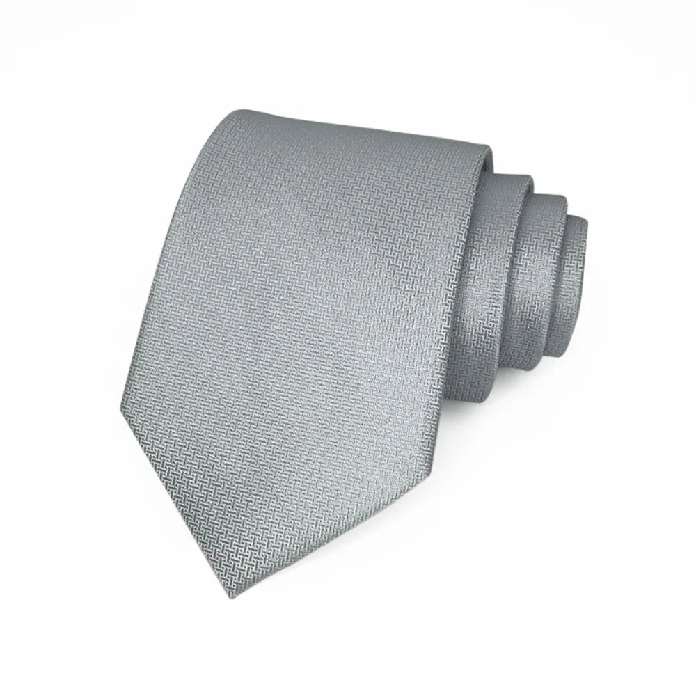 8cm Width Striped Neck Ties Solid Color Trendy Gentlemen Mens Necktie Black Gray Elegant Men's Wedding Tie Clothing Accessories