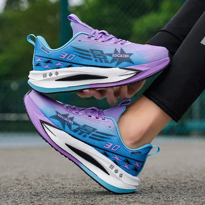 Men's Fashionable Sports Shoes, Non-Slip and Durable Tennis Shoes - Traditional Footwear - Road Running Shoes - Fitness Training Shoes - High-Top Non-Slip Soles - Suitable for All Seasons - Unisex Design