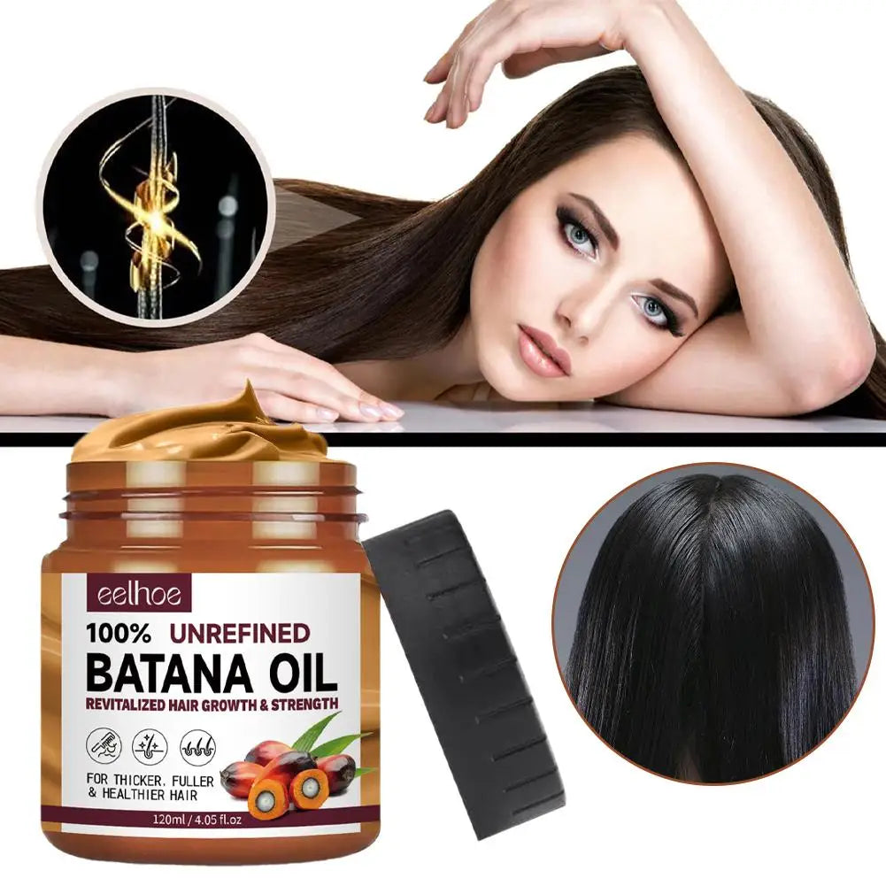 100% Pure Organic Hair Mask Batana Oil Hair Growth Oil Natural Treatment Nourish Reduce Hair Loss Anti-Breakage Hair Conditioner
