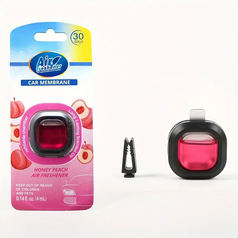 Long-Lasting Car Air Freshener Vent Clip Essential Oil Scented Odor Eliminator 0.14oz Alcohol-Free Fragrance For Fresh Car Smell