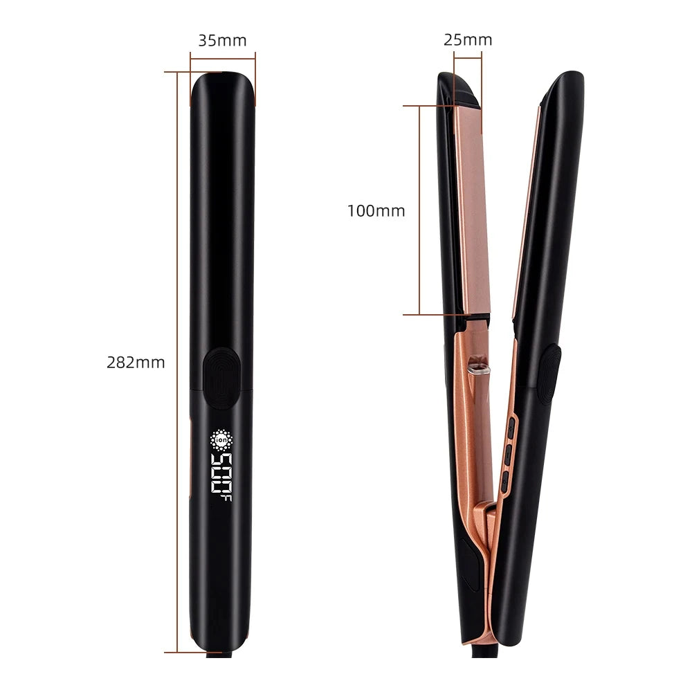 Plasma Hair Straightener Curler Keratin Treatment 260°C 500°F Hair Flat Irons For Frizzy Hair Recovers Damage 110-240V