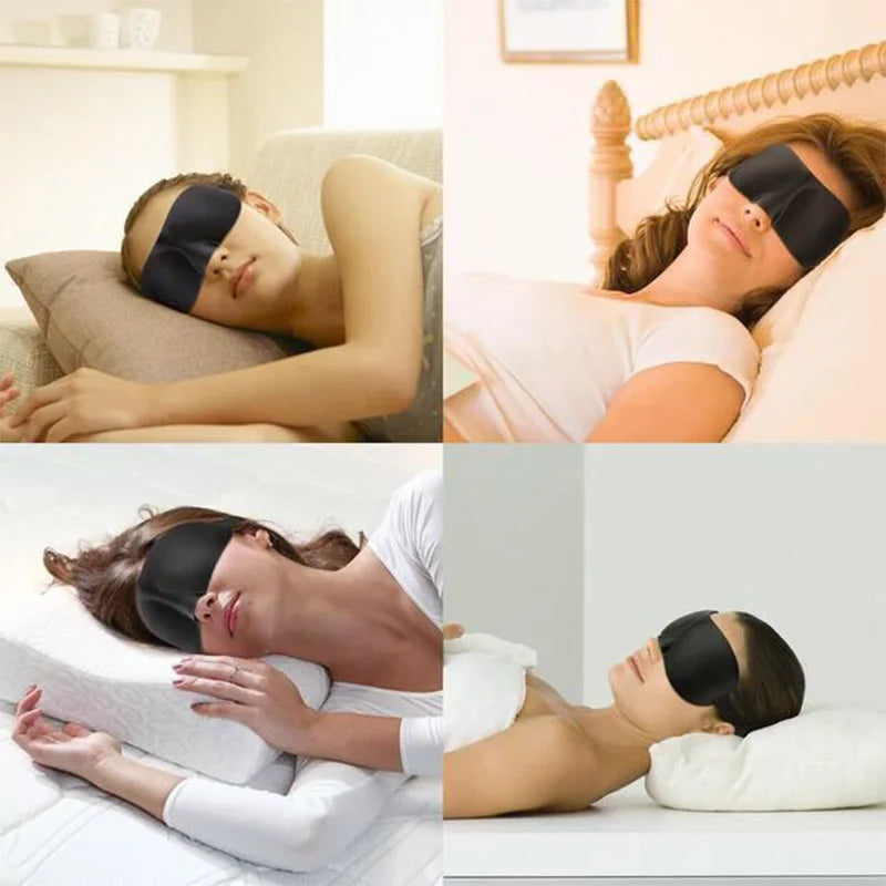 Eye Mask for Sleeping 3D Contoured Cup Blindfold Concave Molded Night Sleep Mask Block Out Light with Women Men