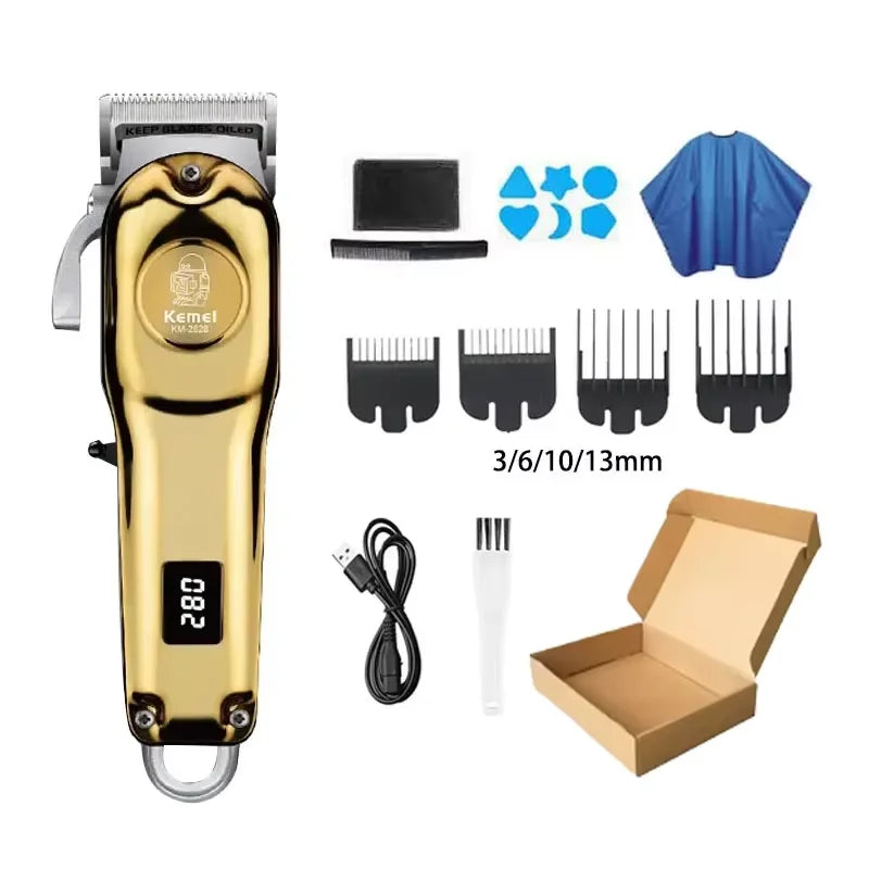 Kemei Hair Clippers Beard Clipper Rechargeable Men's Shaver Electric Hair Trimmer Kit Men KM-2628 KM-678 KM-2024 Hair Clipper