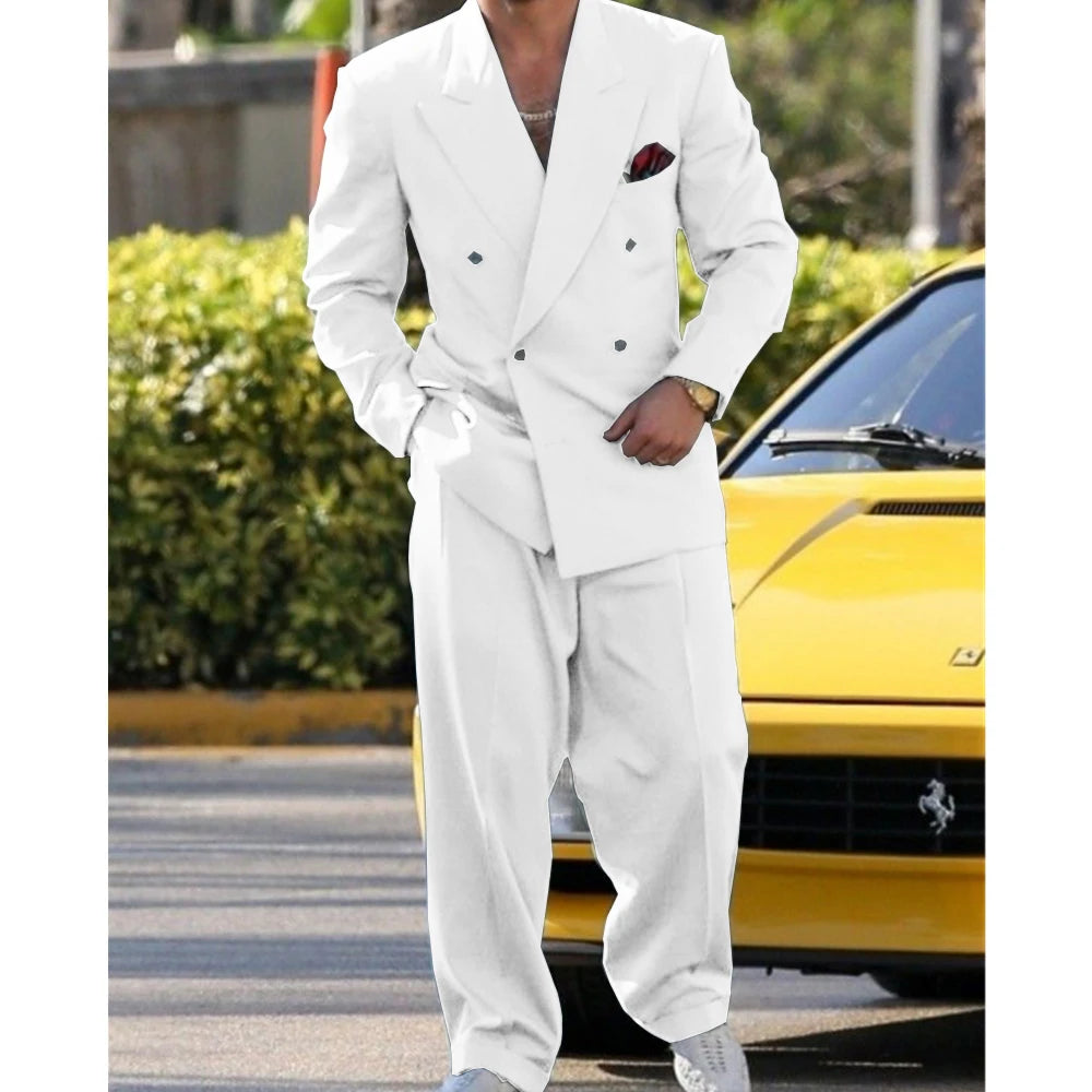 Man Formal Suits for Men Suit Set Wedding Luxury  Fashion Suit Dress  2 Piece Modern Men's Suits