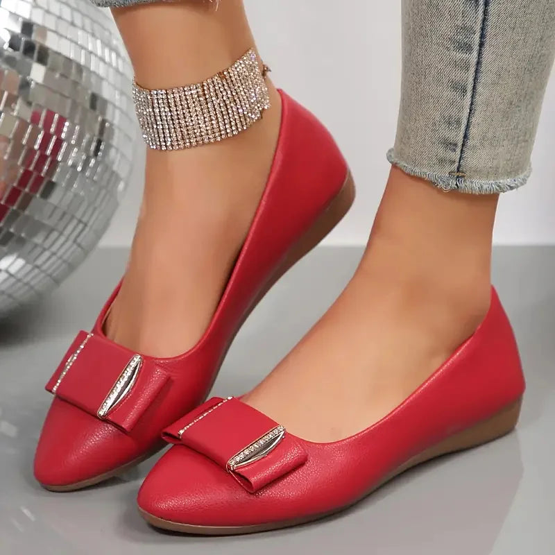 2024 Women Trend Flat New Casual Lightweight Office Dress Shoes Women Baotou Slip on Comfortable Elegant Loafers Shoes for Women