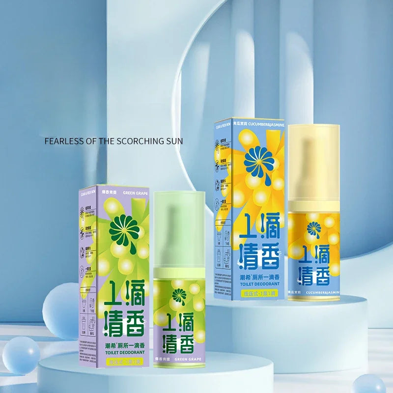 Bathroom Deodorant a Drop of Fragrance the Smell Cucumber Jasmine Green Grape Lasting Air Freshener Room Toilet Deodorant Aroma