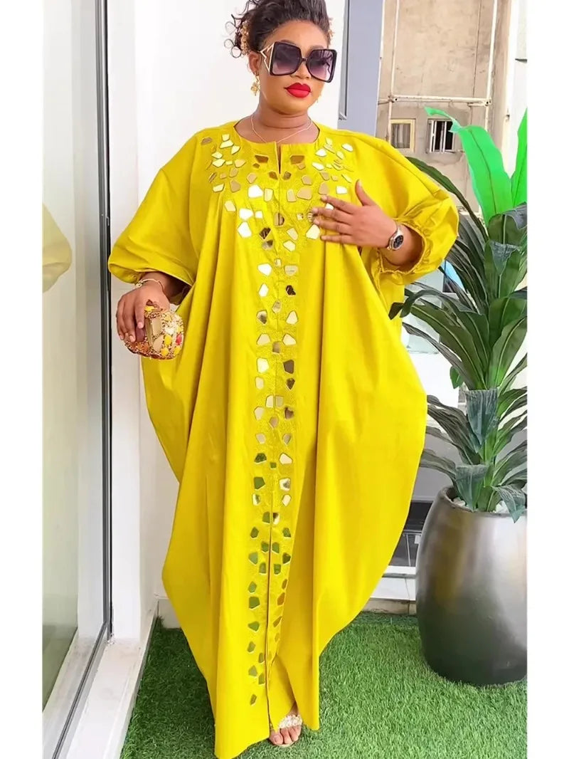 Abayas For Women Dubai African Muslim Fashion Dress Caftan Marocain Evening Party Dresses Satin Boubou Robe Djellaba Femme 2025