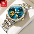 OLEVS 6706 Mechanical Watch for Women Luxury Waterproof Fashion Elegant Diamond  Automatic Ladies Watches