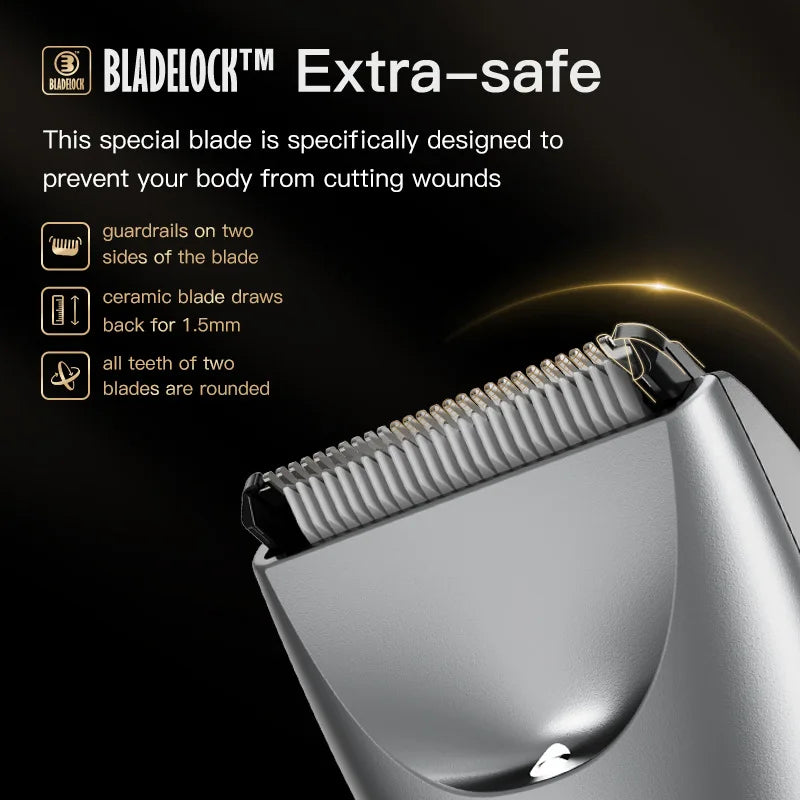 Mens Body Hair Trimmer for Men Balls Women Lady Shaver Hair Removal Bikini Trimmer Groin & Body Shaver Groomer Arm Beard Razor