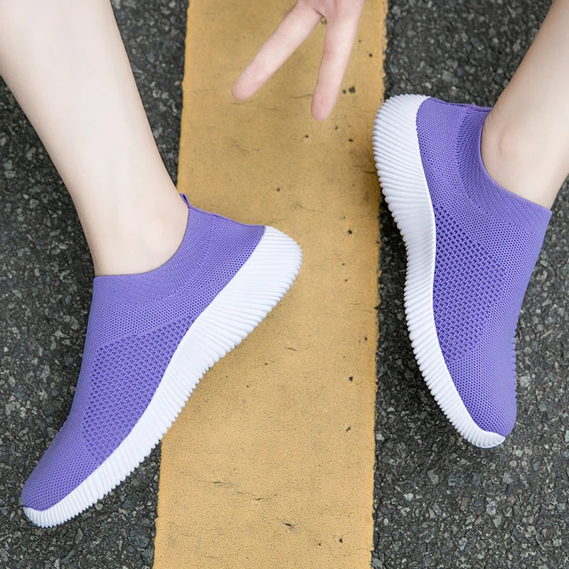 Shoes for Women  Vulcanized Shoes Casual Fashion Women Sneakers Breathable Comfortable Shoes Outdoors Plus Size Walking Shoe