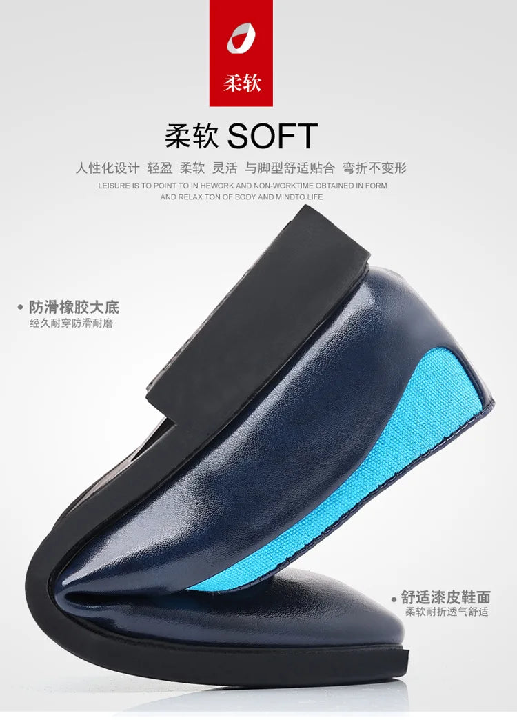 Mens Dress Shoes 2026 New Casual Leather Shoes Men Business Dress Leather Shoes Trend Versatile  Loafers  Pointed Toe Slip-On