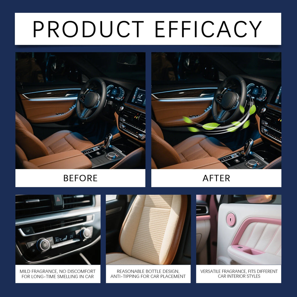 Car Air Freshener Odor Eliminator Auto Interior Spray Long Lasting Cherry Scent Automotive Fragrance Deodorizer Fresh Refresher