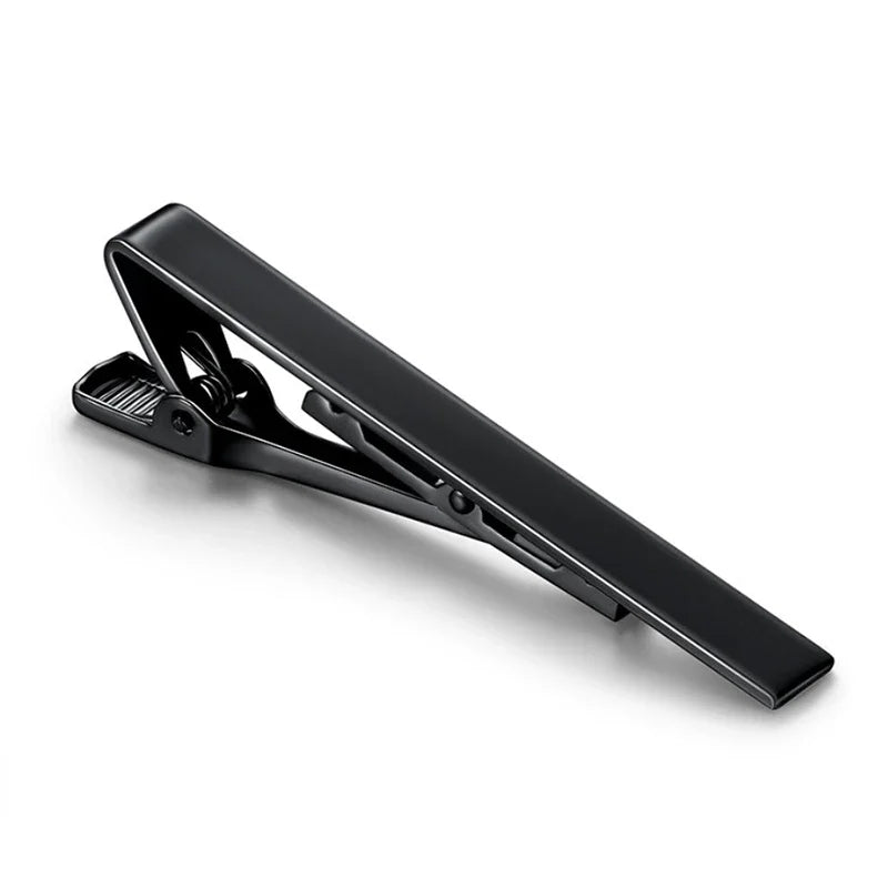 Tie Clip Fashion Style Ties for Men Metal Tone Simple Bar Clasp Practical Necktie Accessories Clasp Tie Pin for Mens Collar Clip