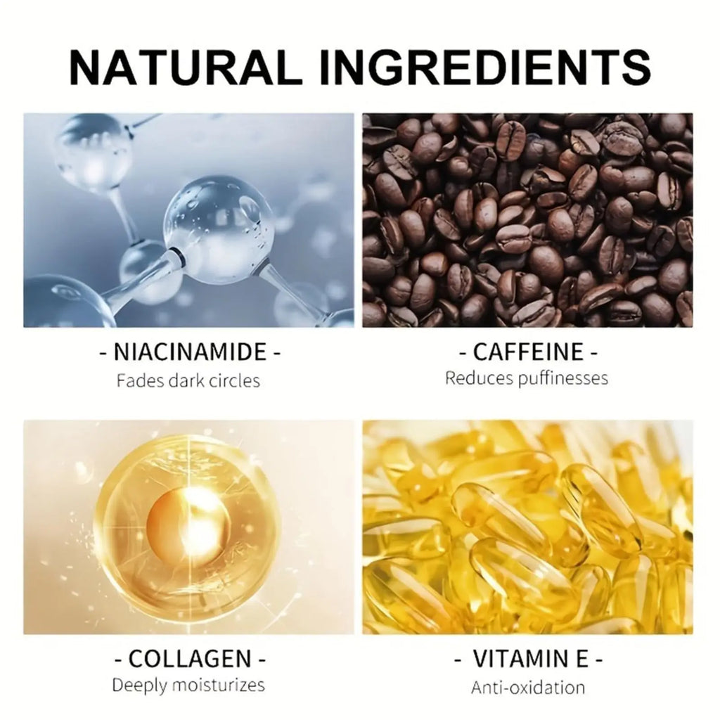 Caffeine Eye Cream for Puffiness and Bags Under Eyes Daily Anti-Wrinkle