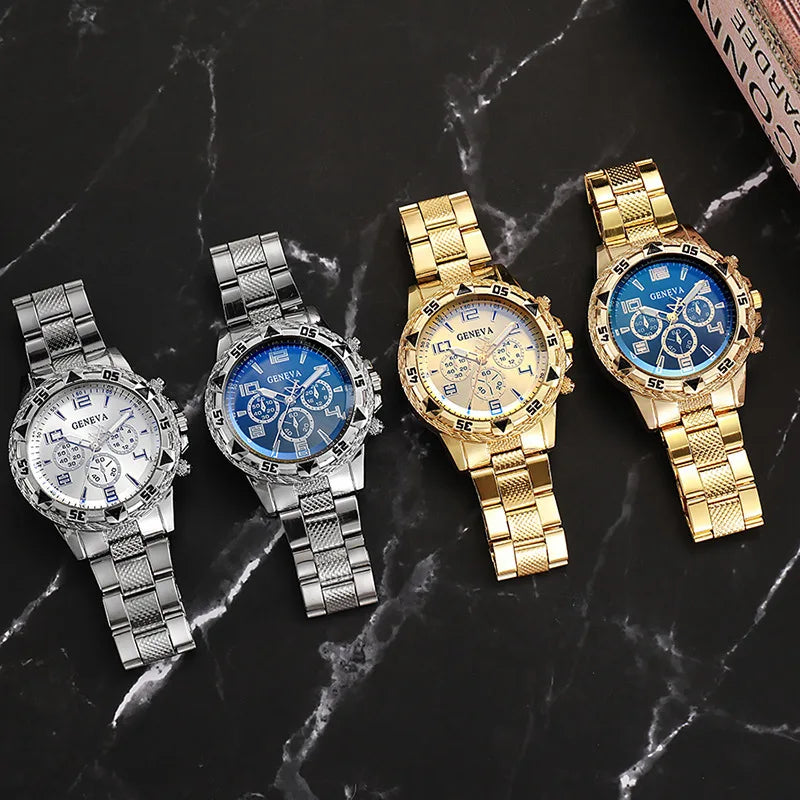 Mens Watches Luxury Brand Watches For Mens Fashion High Quality Luxury Simple WristWatch Business Full Steel Sports Male Clock