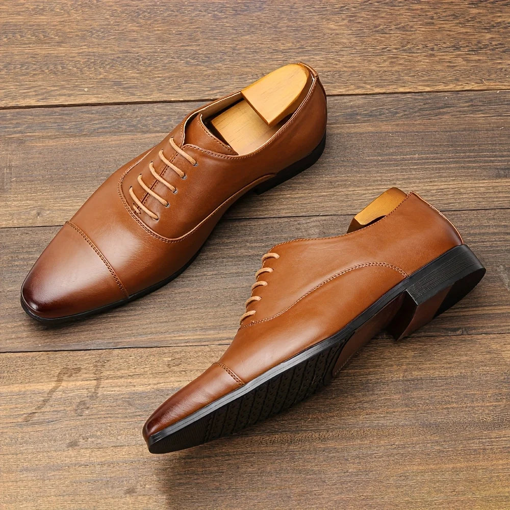 Leather Shoes For Men Gentleman'S Stylish Comfortable Business Formal Shoes Men
