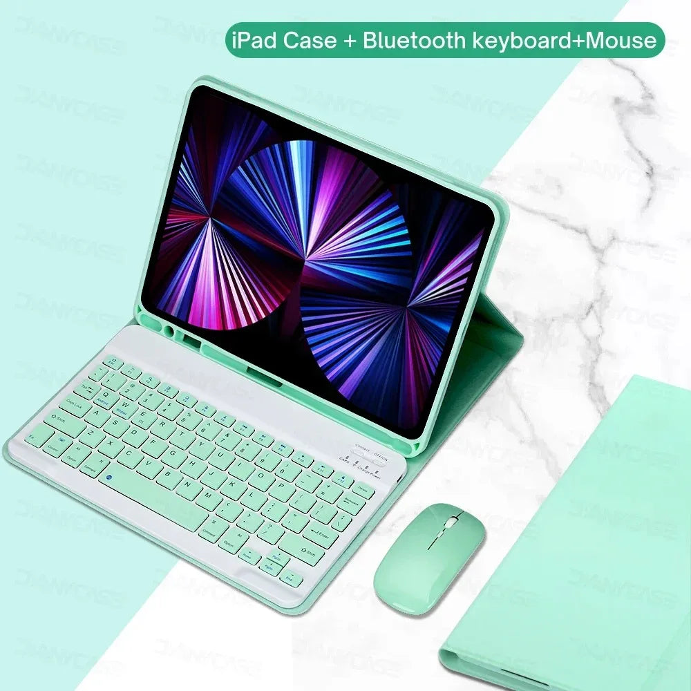For iPad Backlight Keyboard Case For iPad 10.2 9 8 7th Gen iPad 10th Air 3 10.5 Pro Air 4th 5th 10.9 Pro 11 12.9 9.7 5 6th Cover
