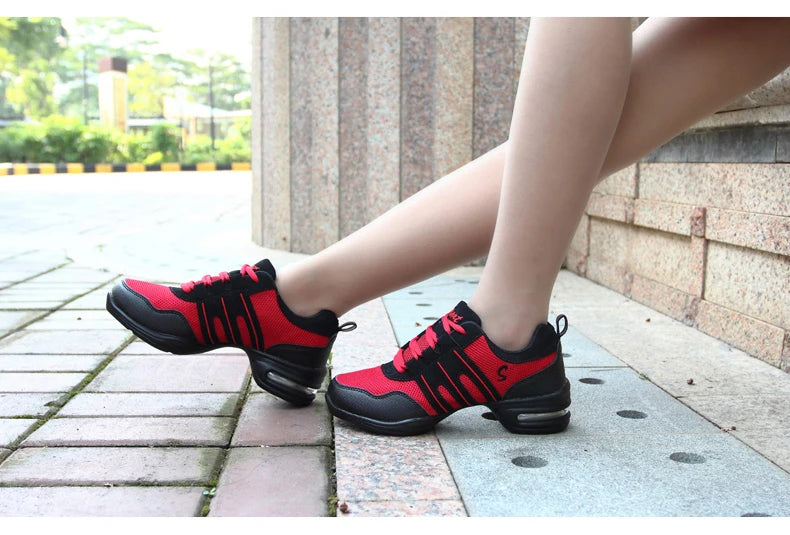 Dancing Shoes For Women Sports Feature Modern Jazz Dance Shoes Soft Outsole Breath Dance Shoes Female Waltz Sneakers Wholesale