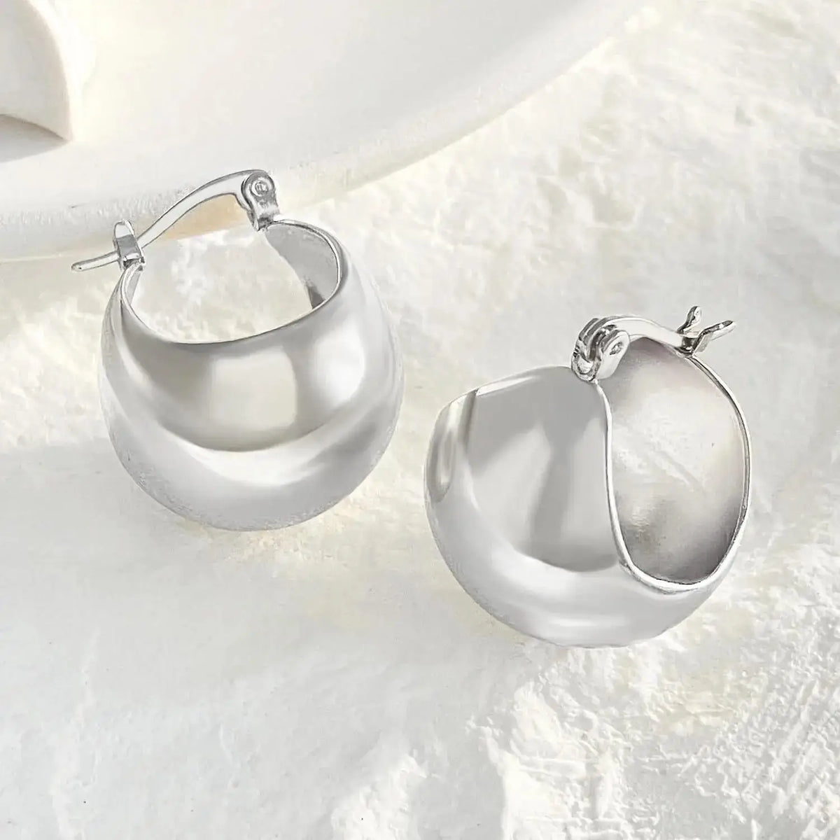 Stainless Steel Wrinkled Gold Color Earrings For Women Metal Earing Jewelry 2026 Trending Vintage Round Square Heart Earrings