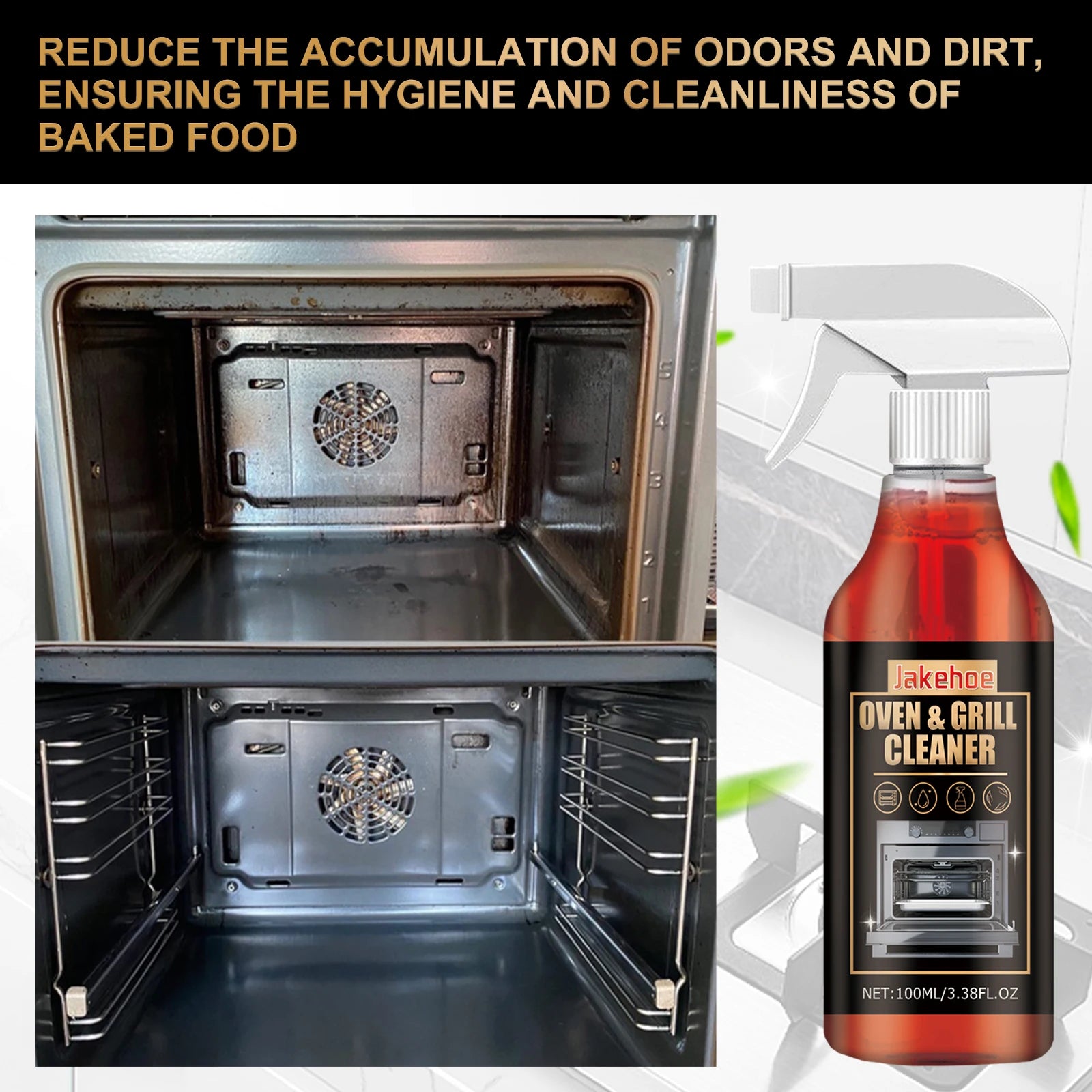 Ovens Cleaning Foam Spray Strong Kitchen Remove Grill Stove Oil Stains All Purpose Cleaner for Kitchen Appliances Household Care