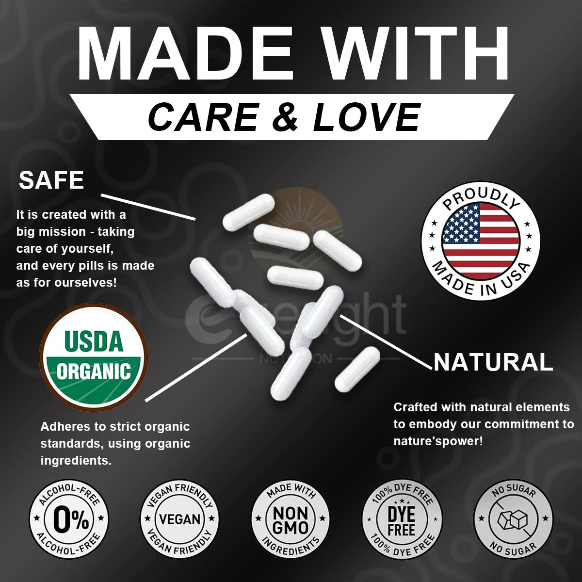 High Absorption Magnesium Glycinate - Supports Sleep, Mood, Muscles, Heart & Nervous System Health