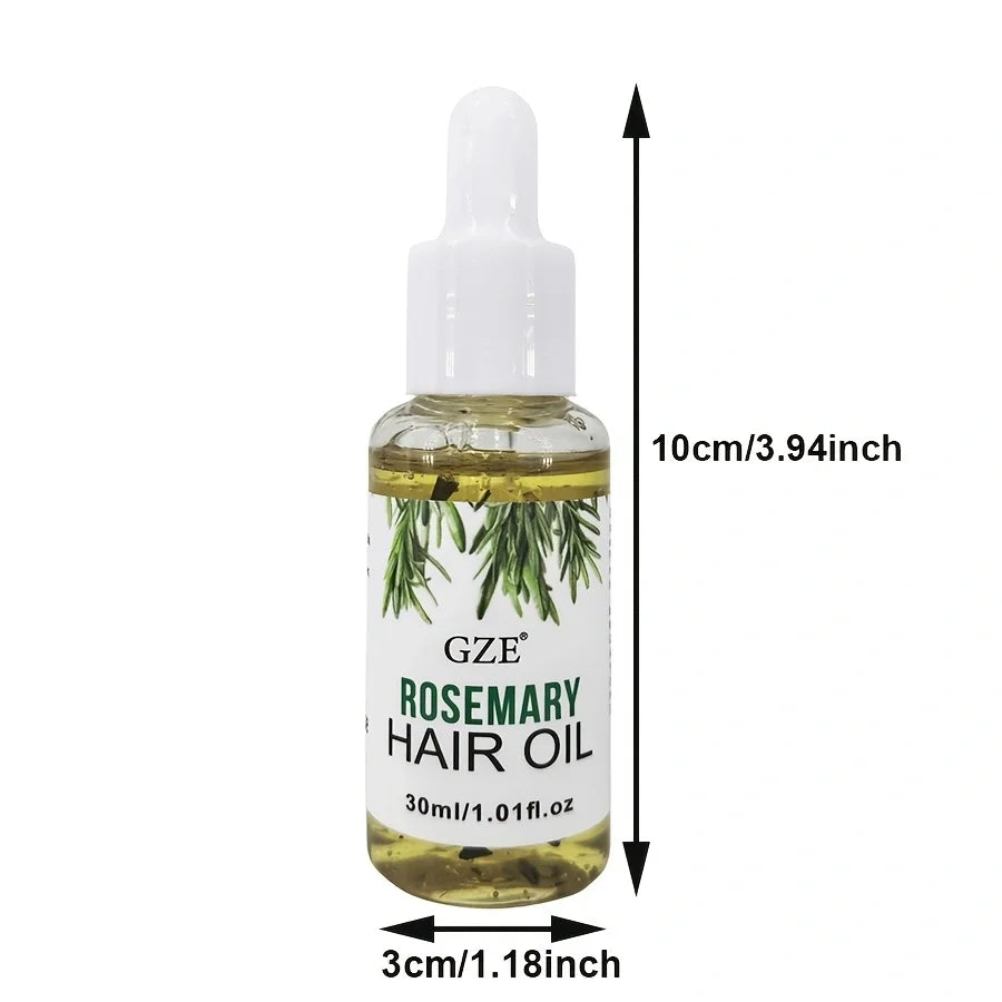 2 pack GZE Rosemary Oil For Hair Rosemary Scalp Hair Oil, All Type & Texture | Straight, Waves & Chemically Hairs Strengthens