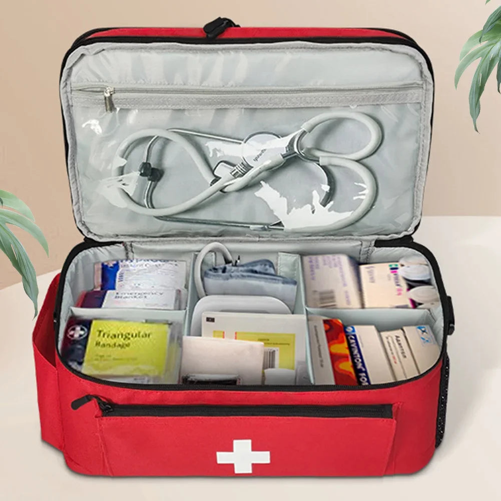 Travel Medicine Bag Empty Medical Storage Bag Pill Bottle Organizer Medication Organizer Medication Travel Case for Household