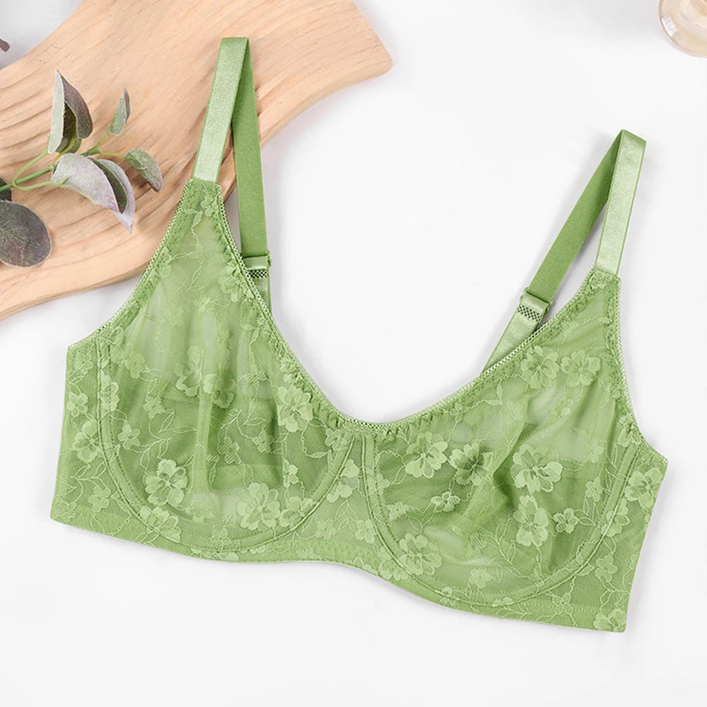 Sexy Lingerie Female Bra & Briefs Sets Seamless Bras For Women's Lace Thong Underwear Plus Size Brassiere