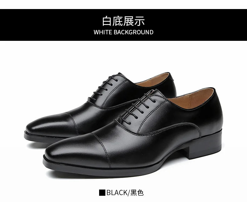 Quality Mens Dress Shoes Black Formal Social Shoes Male Business Wedding Derby for Man Luxury Oxford Loafers Zapatos De Hombre