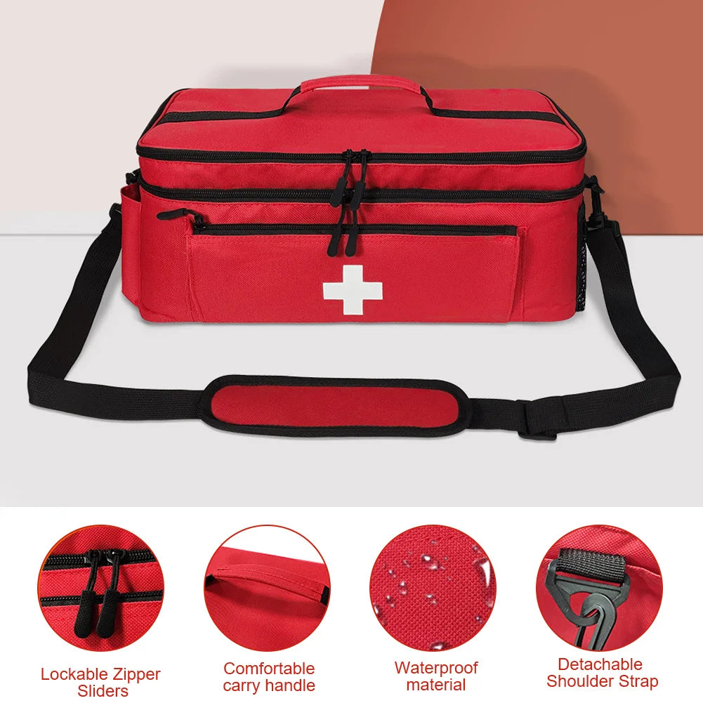 Travel Medicine Bag Empty Medical Storage Bag Pill Bottle Organizer Medication Organizer Medication Travel Case for Household