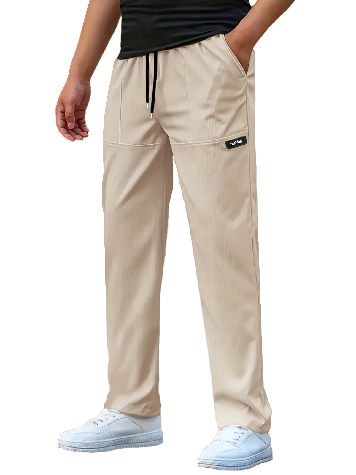 Men's Lightweight Pants Casual Loose Sports Trousers Men Casual Thin Straight Leg Pants Male Fashion Outdoor Joggers Pants