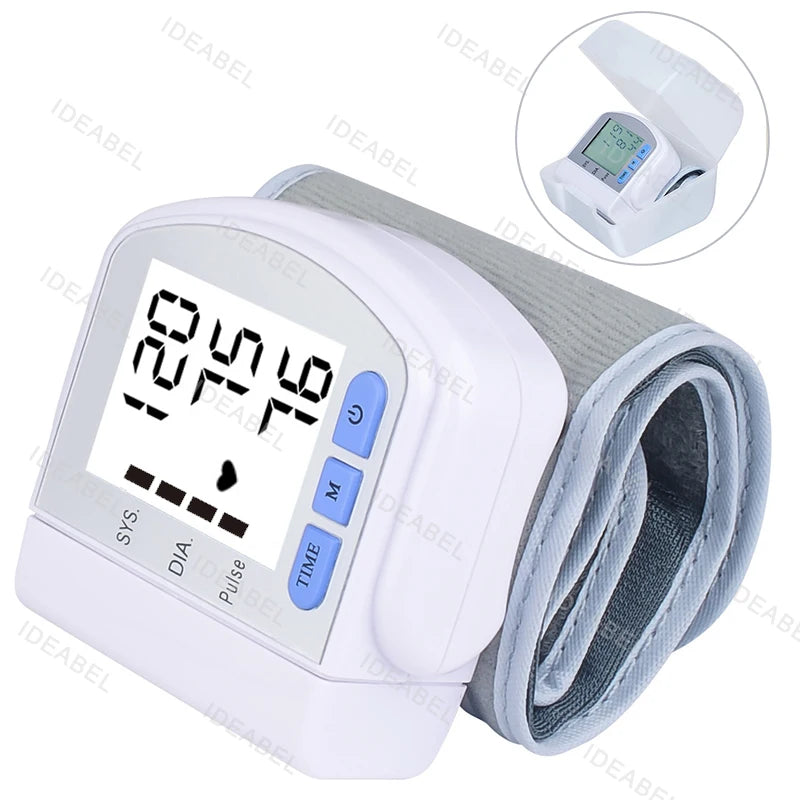 Digital Wrist Blood Pressure Monitor Medical Upper Arm Sphygmomanometer Automatic Tonometer Tensiometro Blood Pressure Meter