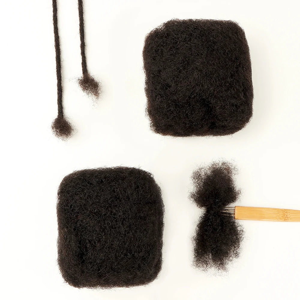Afro Kinky Curly Braiding Bulk Hair for Braiding Twists Afro Kinky Bulk Hair for Dreadlock Extensions Repair Locs Women