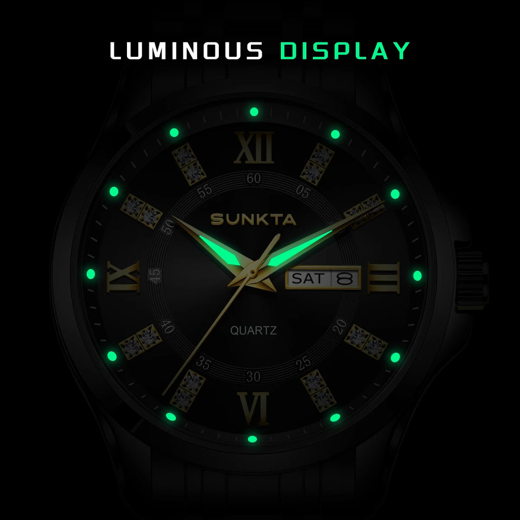 LIGE Men's Watches Top Brand Casual Original Wristwatch Waterproof Stainless Steel Scratch-Resistant Mirror Watch for Man Reloj