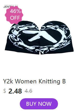 Y2k Women Jacquard Alphabet JESUS Knit Beanies Hat Men Letter Winter Fashion Kpop Goth Warm Hip Hop Thermal Unisex Pullover Hat