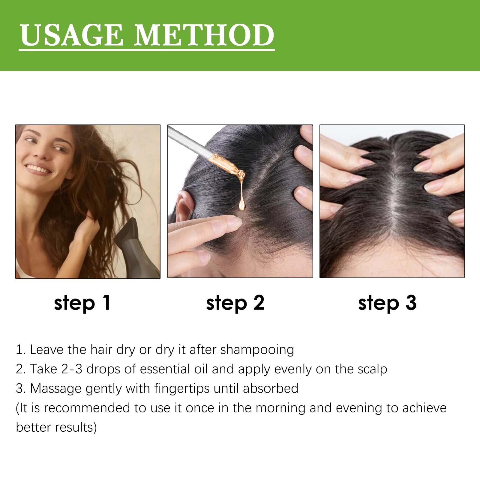 Rosemary Oil Hair Scalp Essential For Improve Hair Loss Repairing Damaged Hair Root Scalp Massage Serum Smoothing Conditioner