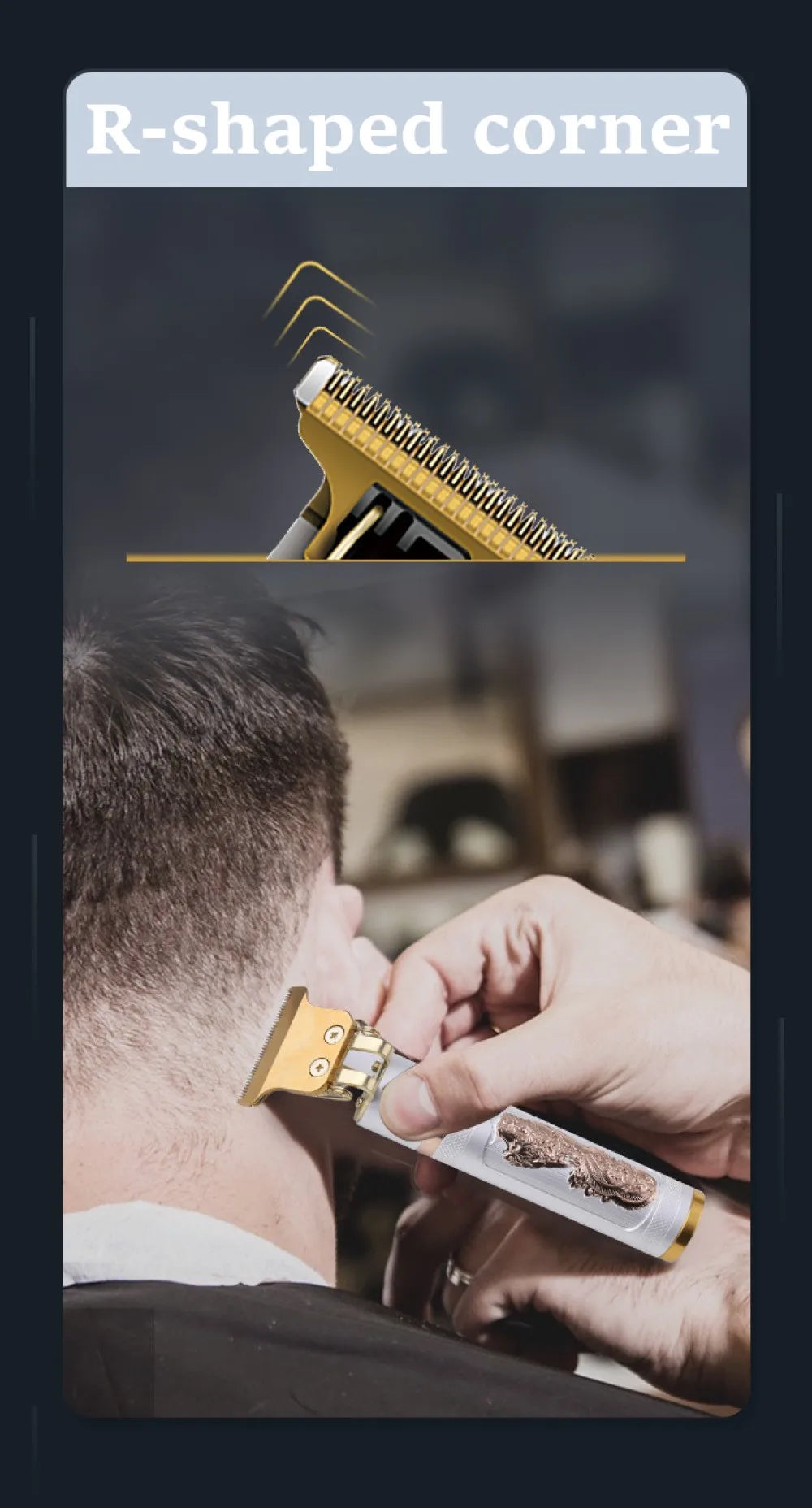 Kemei 762 metal hair trimmer for men professional beard hair clipper electric hair cutting machine rechargeable