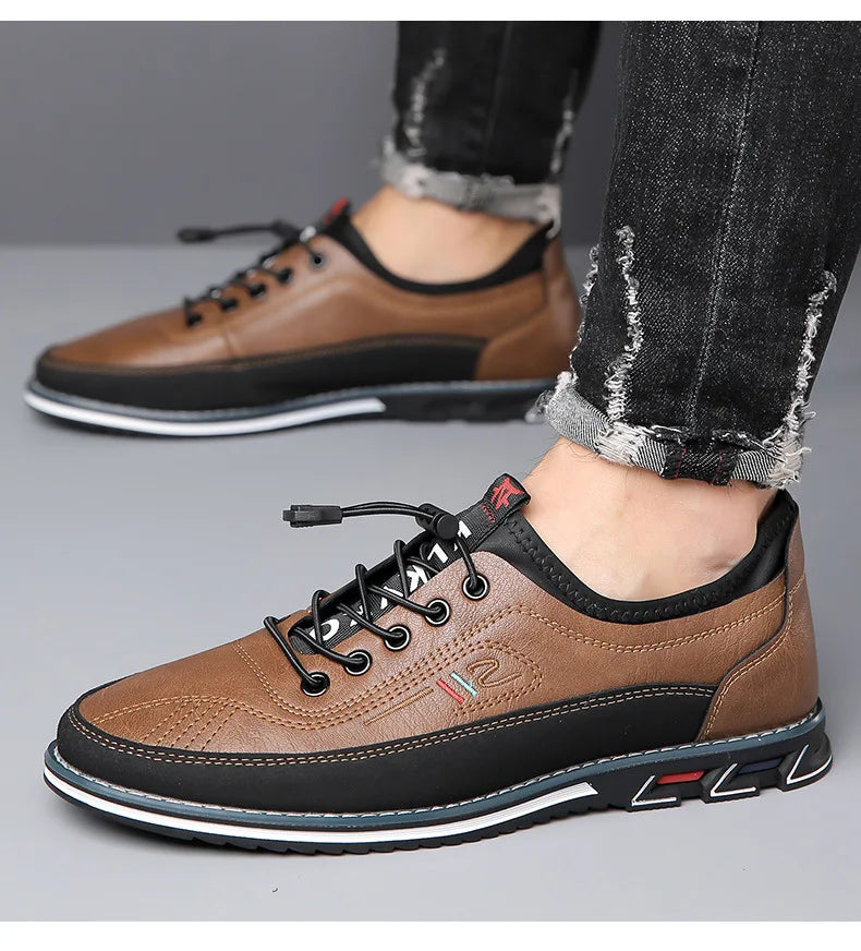 Men Dress Shoes Comfort Business Casual Oxford Shoes Fashion Dress Sneakers Office Working Walking Premium Leather Derby Shoe
