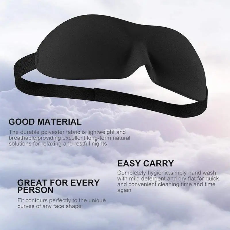 Eye Mask for Sleeping 3D Contoured Cup Blindfold Concave Molded Night Sleep Mask Block Out Light with Women Men