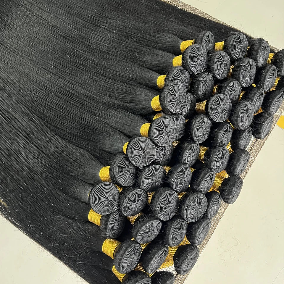 Straight Human Hair Bundles 100% Human Hair 32 40 Inch Bundles Human Hair Extensions Burmese Raw Human Hair 1/2/3/4 Bundles
