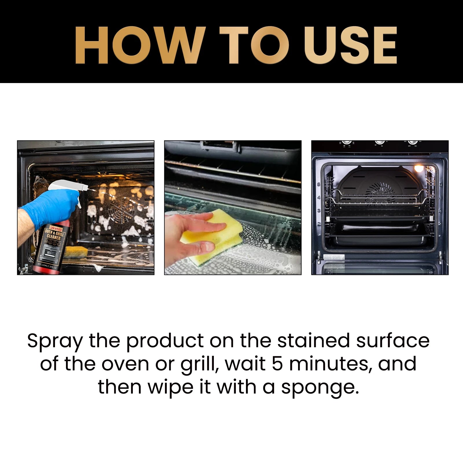 Ovens Cleaning Foam Spray Strong Kitchen Remove Grill Stove Oil Stains All Purpose Cleaner for Kitchen Appliances Household Care