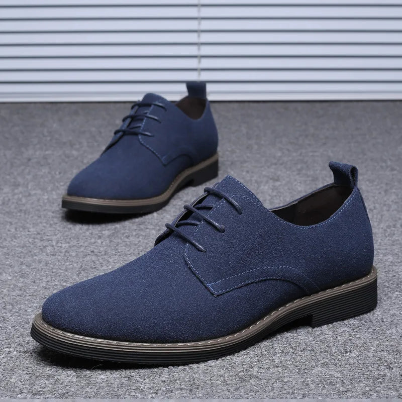 Mens Dress Shoes Legitimate Leather Shoe PU Suede Casual Men Designer Social Male Black Business Luxury Men's Wedding Summer Man