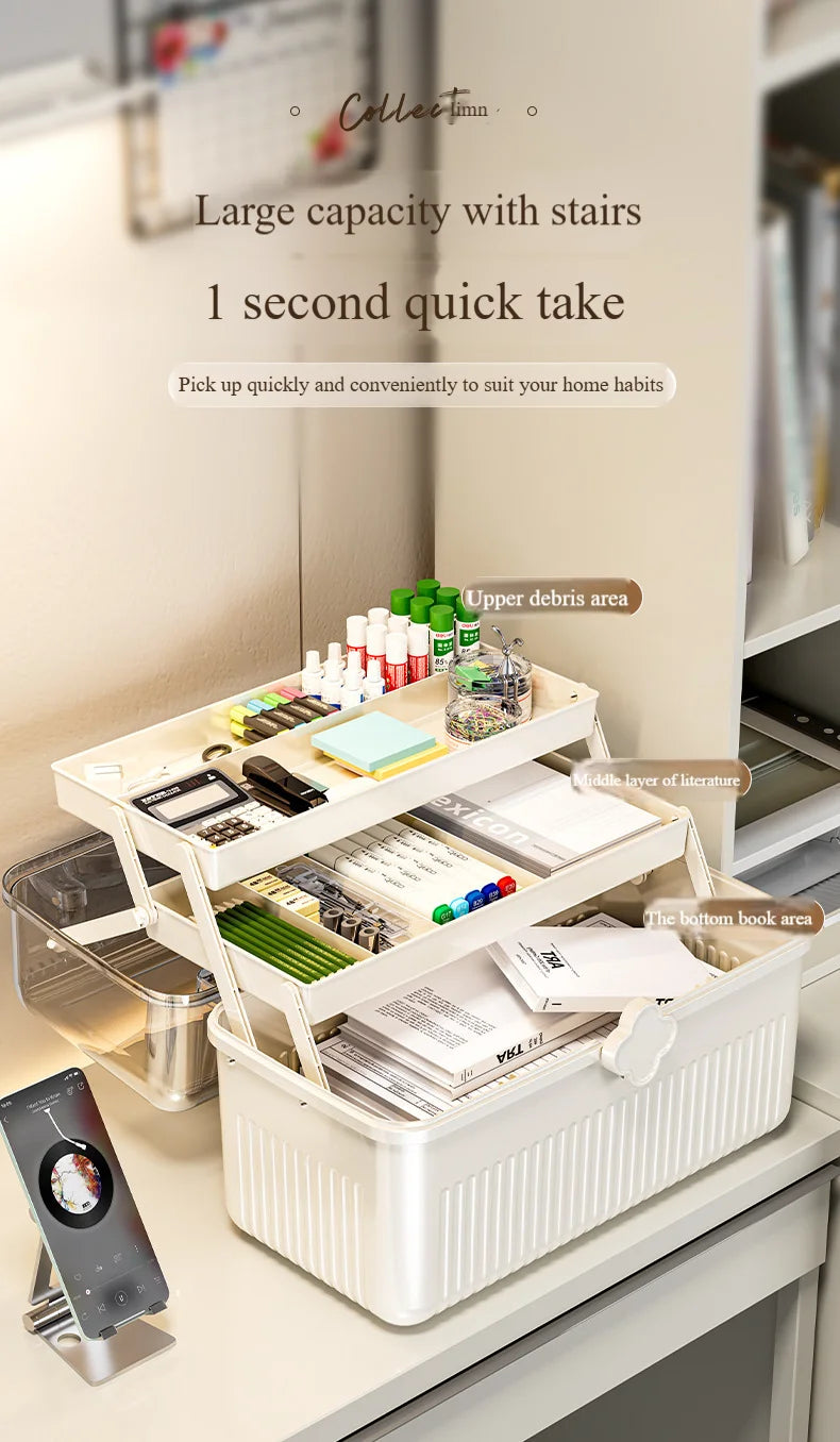 Multi-layer Medicine Box for Home Use,Large-capacity Medicine Organizer,Drug Organizer,Medicine Storage Box,First Aid MedicalBox