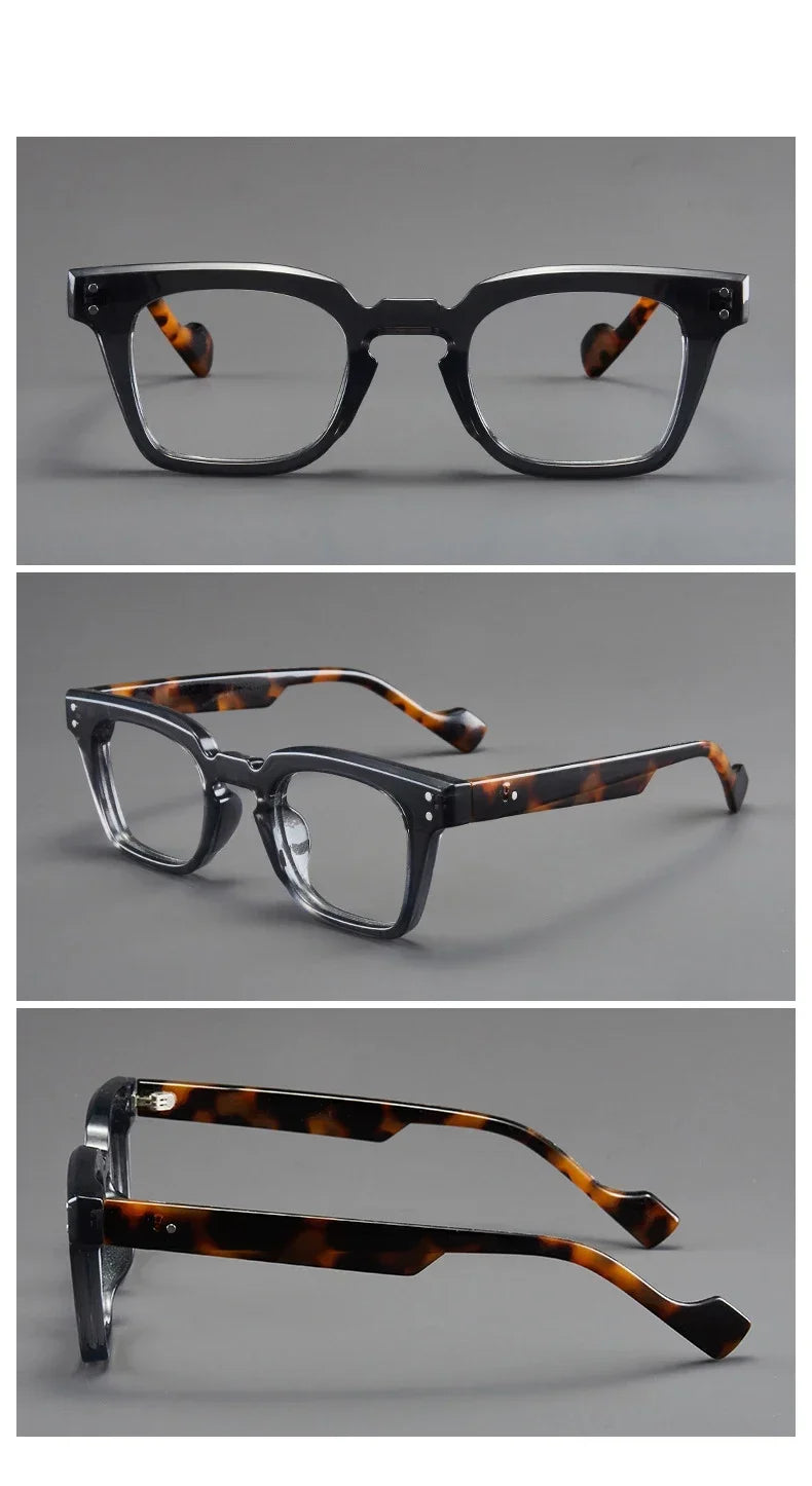 Men Square Reading Glasses Anti Blue Light Eyewear Trend Ultra-lightweight Round Frame Women Presbyopic Eyeglasses Frame Unisex