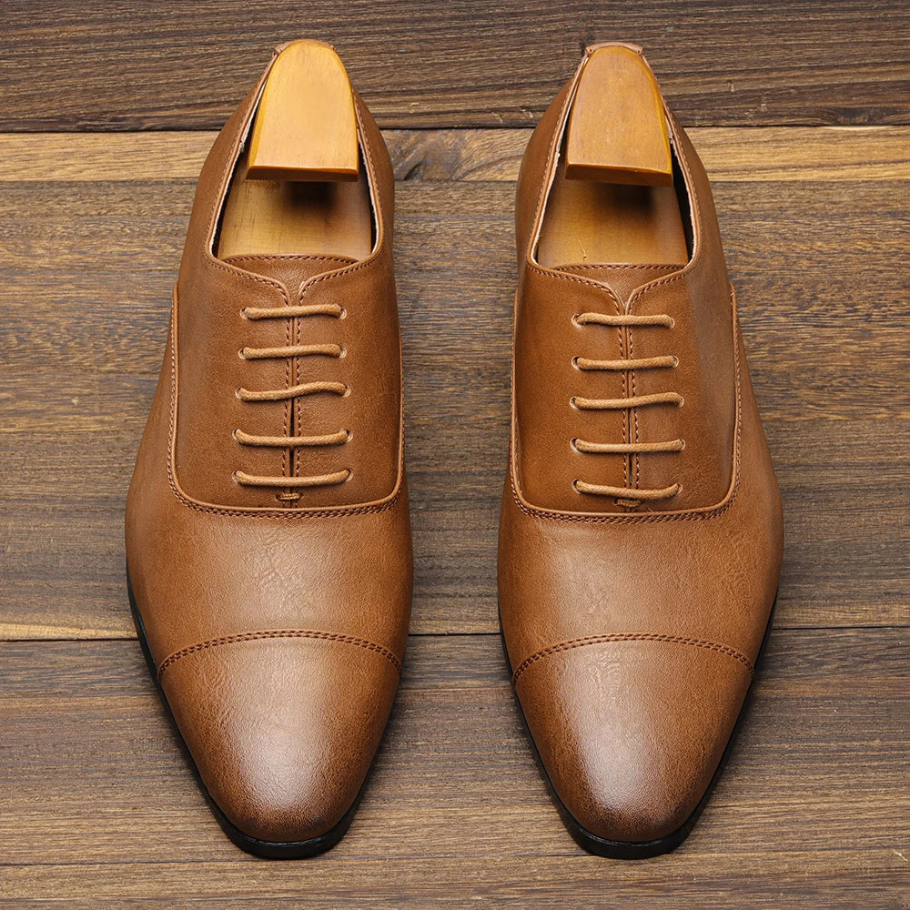 Leather Shoes For Men Gentleman'S Stylish Comfortable Business Formal Shoes Men
